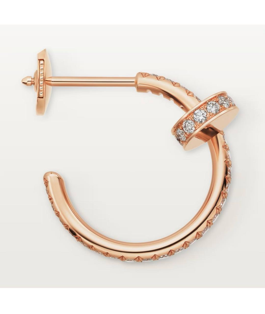 CARTIER Розовые серьги из розового золота, фото 5