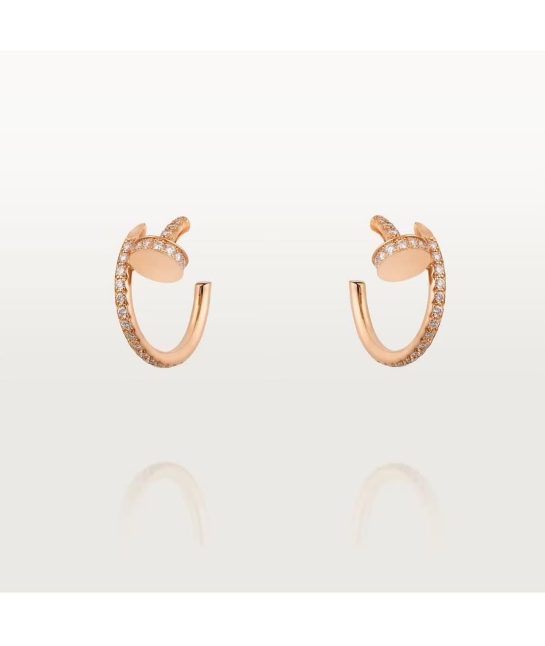 CARTIER Розовые серьги из розового золота, фото 8