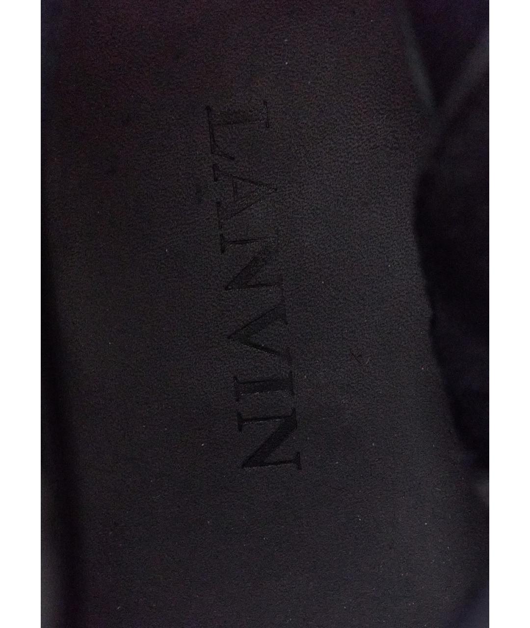 LANVIN Черные кожаные высокие ботинки, фото 5