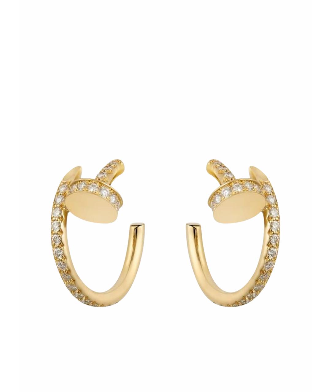 CARTIER Золотые серьги из желтого золота, фото 1