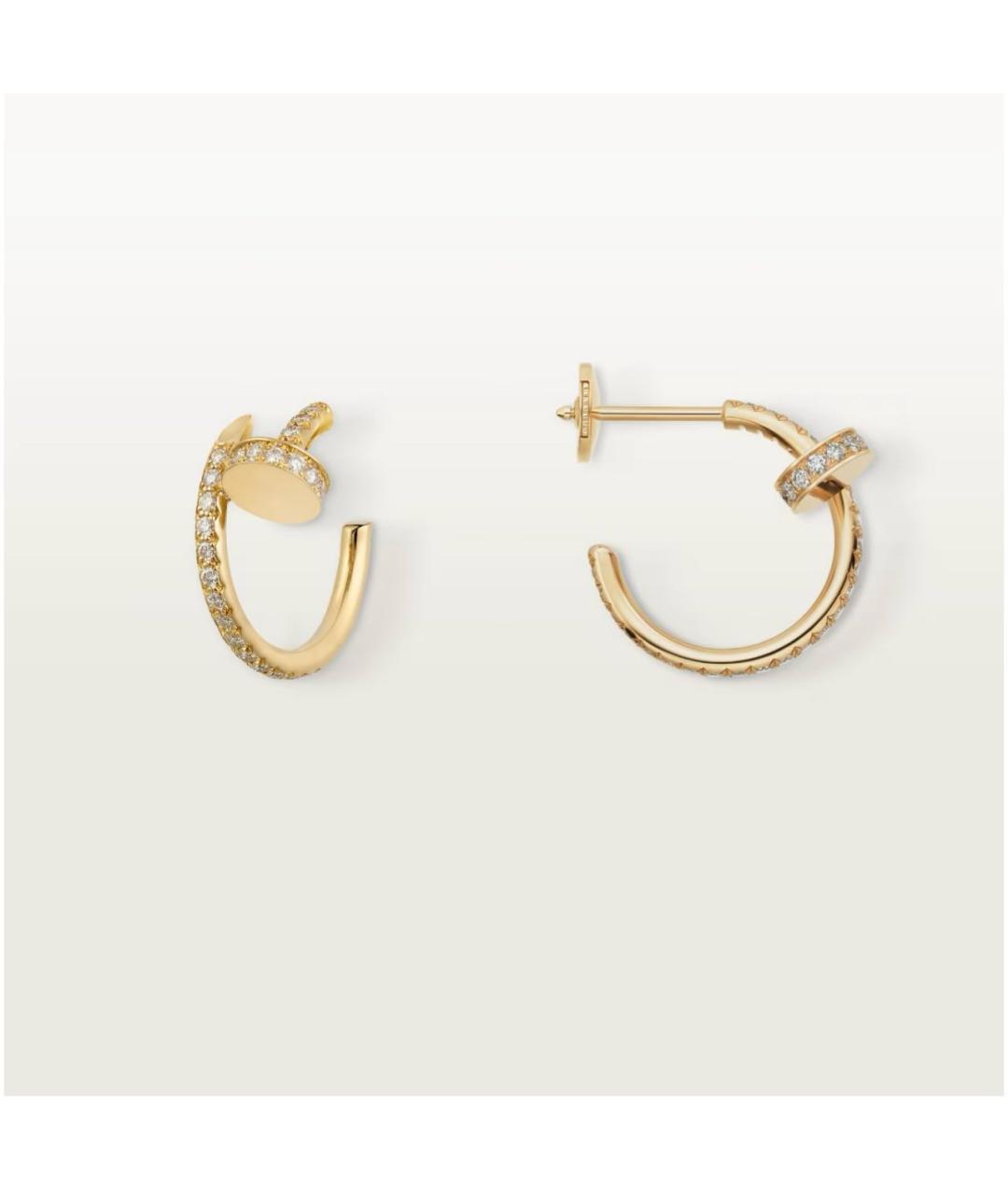 CARTIER Золотые серьги из желтого золота, фото 5