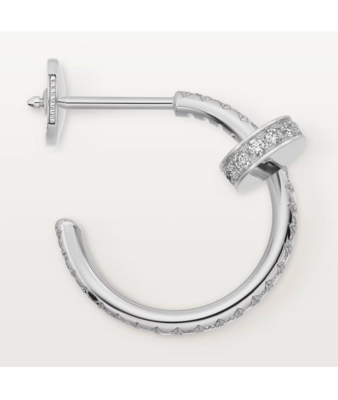 CARTIER Серебряные серьги из белого золота, фото 5