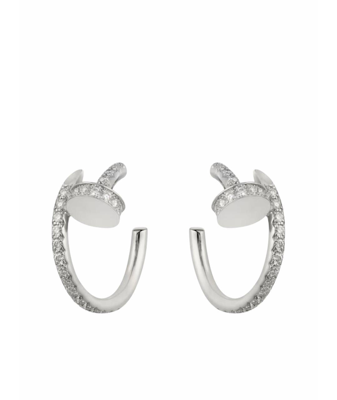 CARTIER Серебряные серьги из белого золота, фото 1