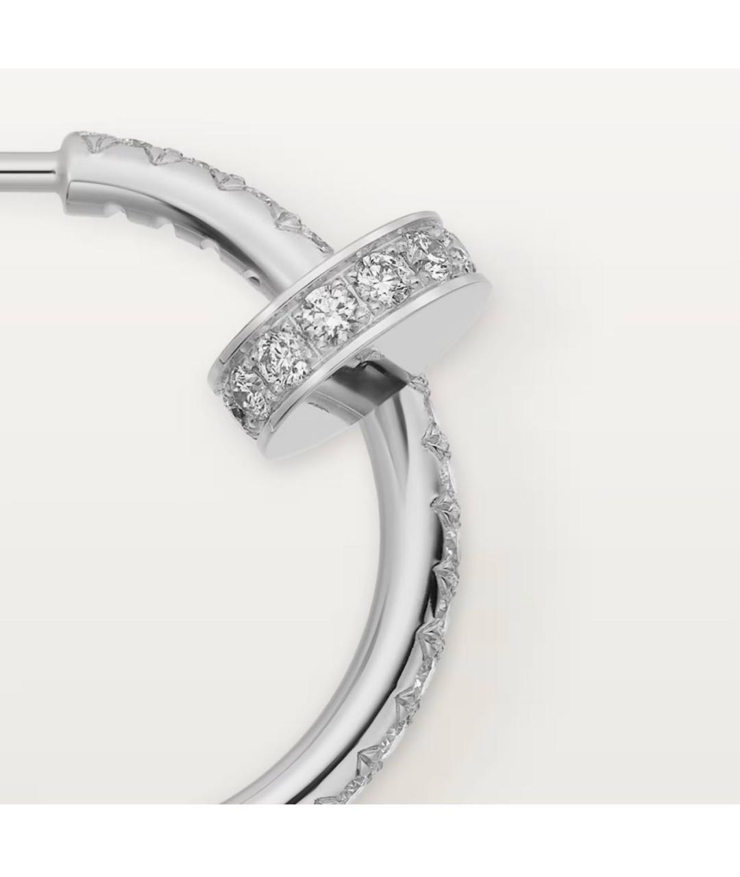 CARTIER Серебряные серьги из белого золота, фото 3