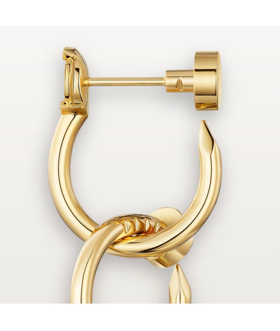 CARTIER Золотые серьги из желтого золота, фото 5