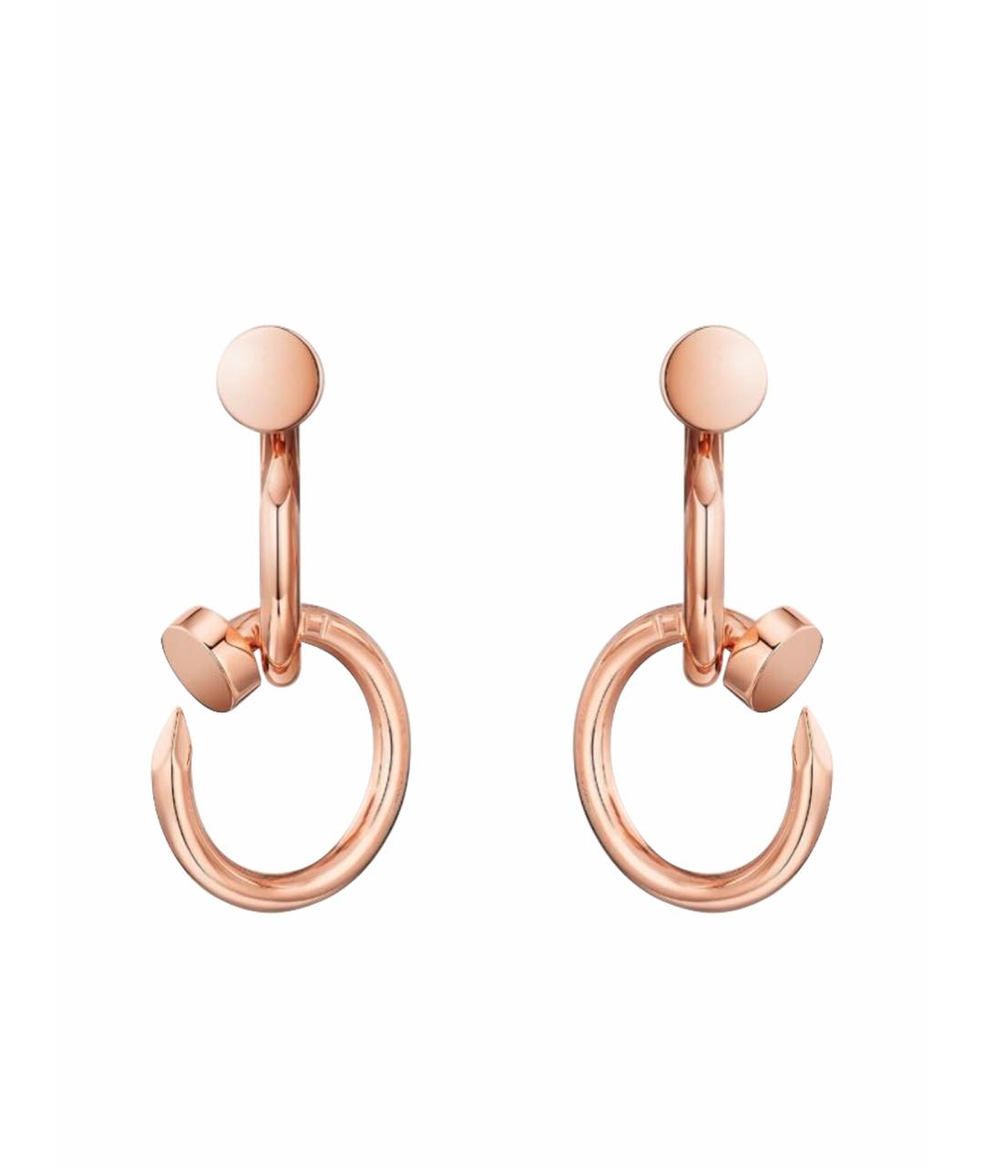 CARTIER Розовые серьги из розового золота, фото 1