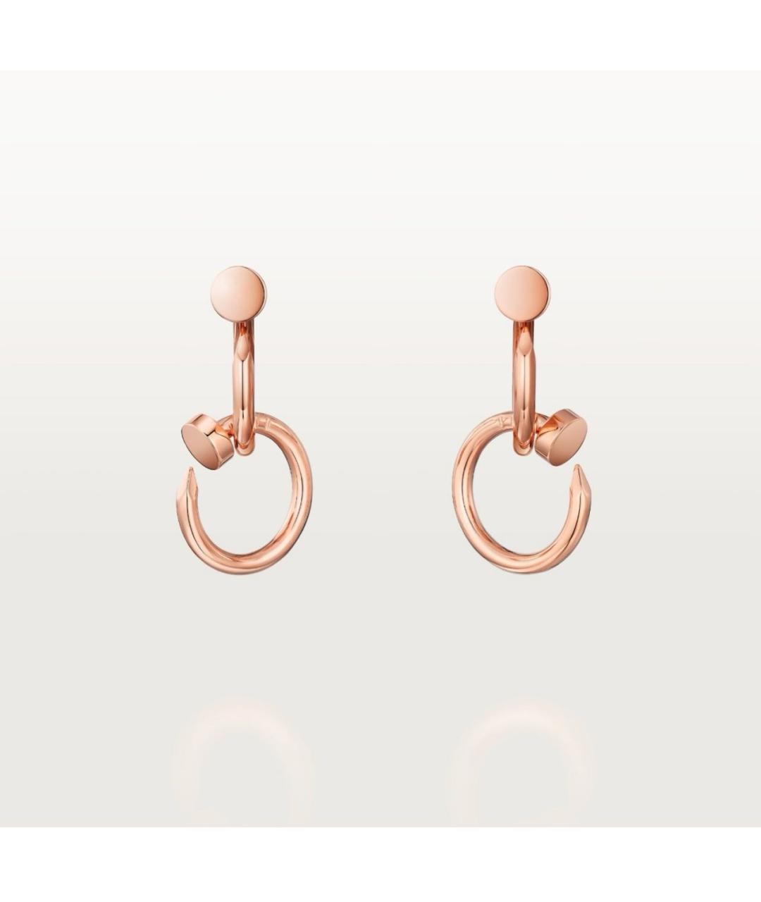 CARTIER Розовые серьги из розового золота, фото 7