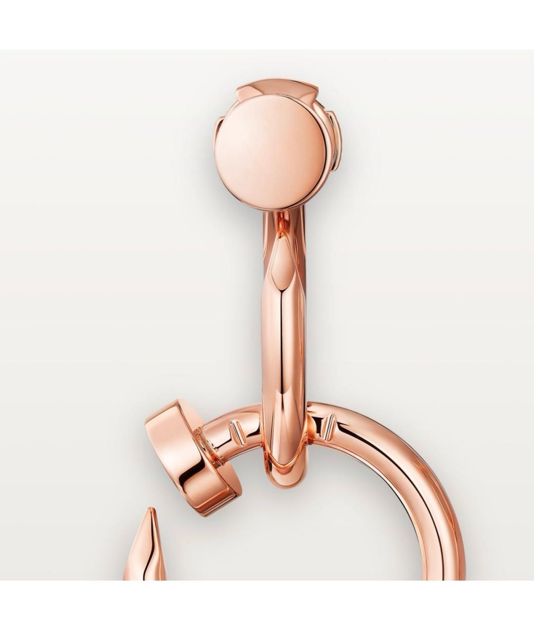 CARTIER Розовые серьги из розового золота, фото 3
