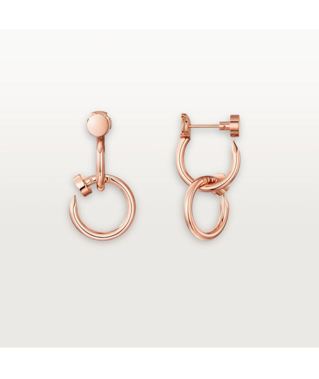CARTIER Розовые серьги из розового золота, фото 4