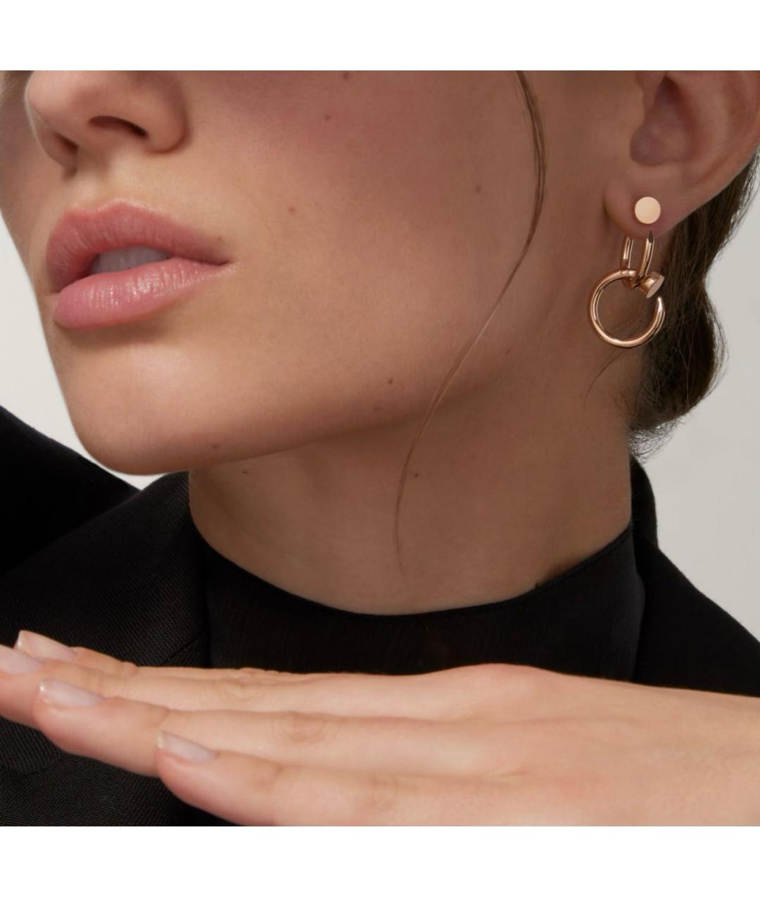 CARTIER Розовые серьги из розового золота, фото 2
