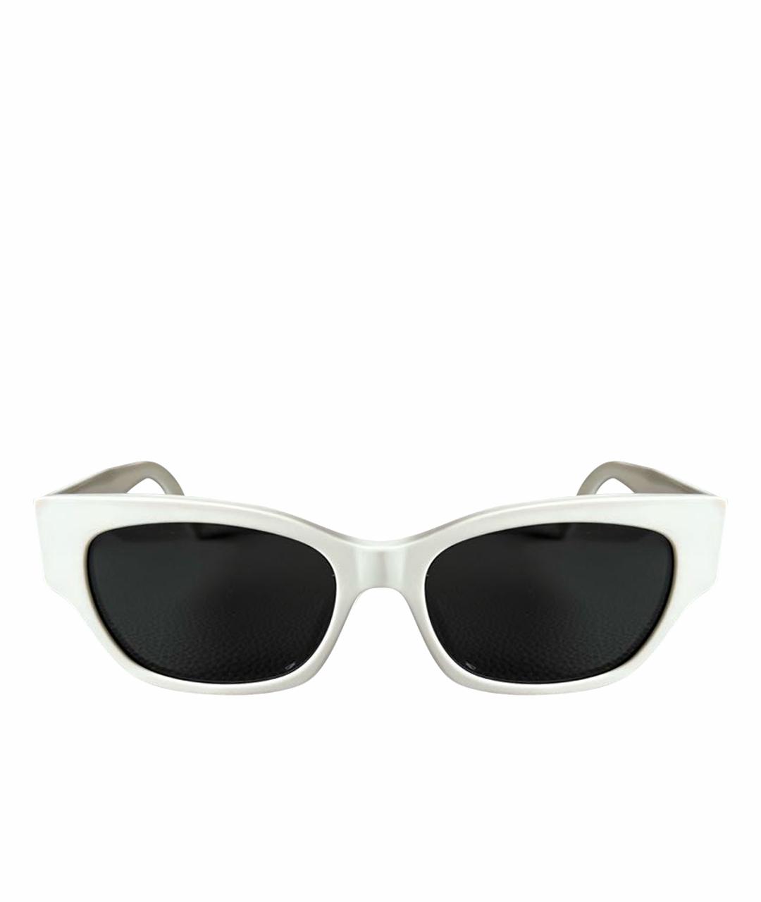 CELINE Белые пластиковые солнцезащитные очки, фото 1