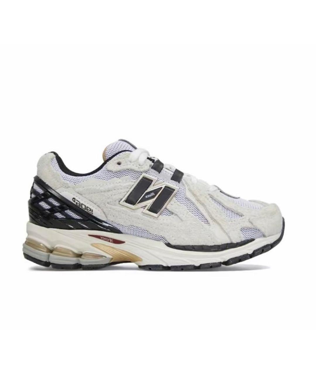 NEW BALANCE Белые замшевые низкие кроссовки / кеды, фото 1