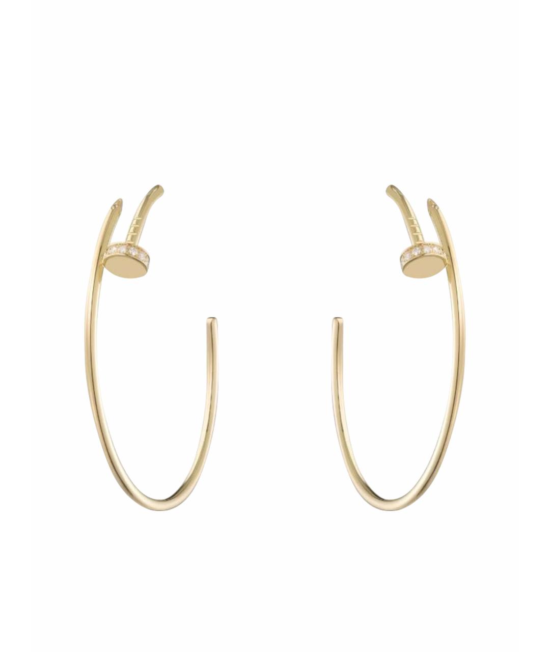 CARTIER Золотые серьги из желтого золота, фото 1