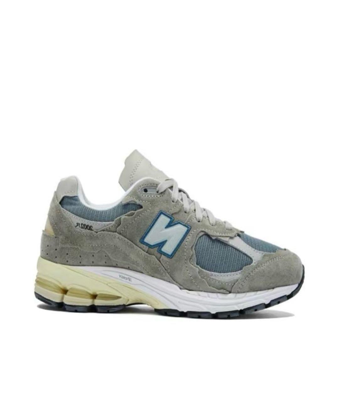 NEW BALANCE Серые замшевые низкие кроссовки / кеды, фото 2