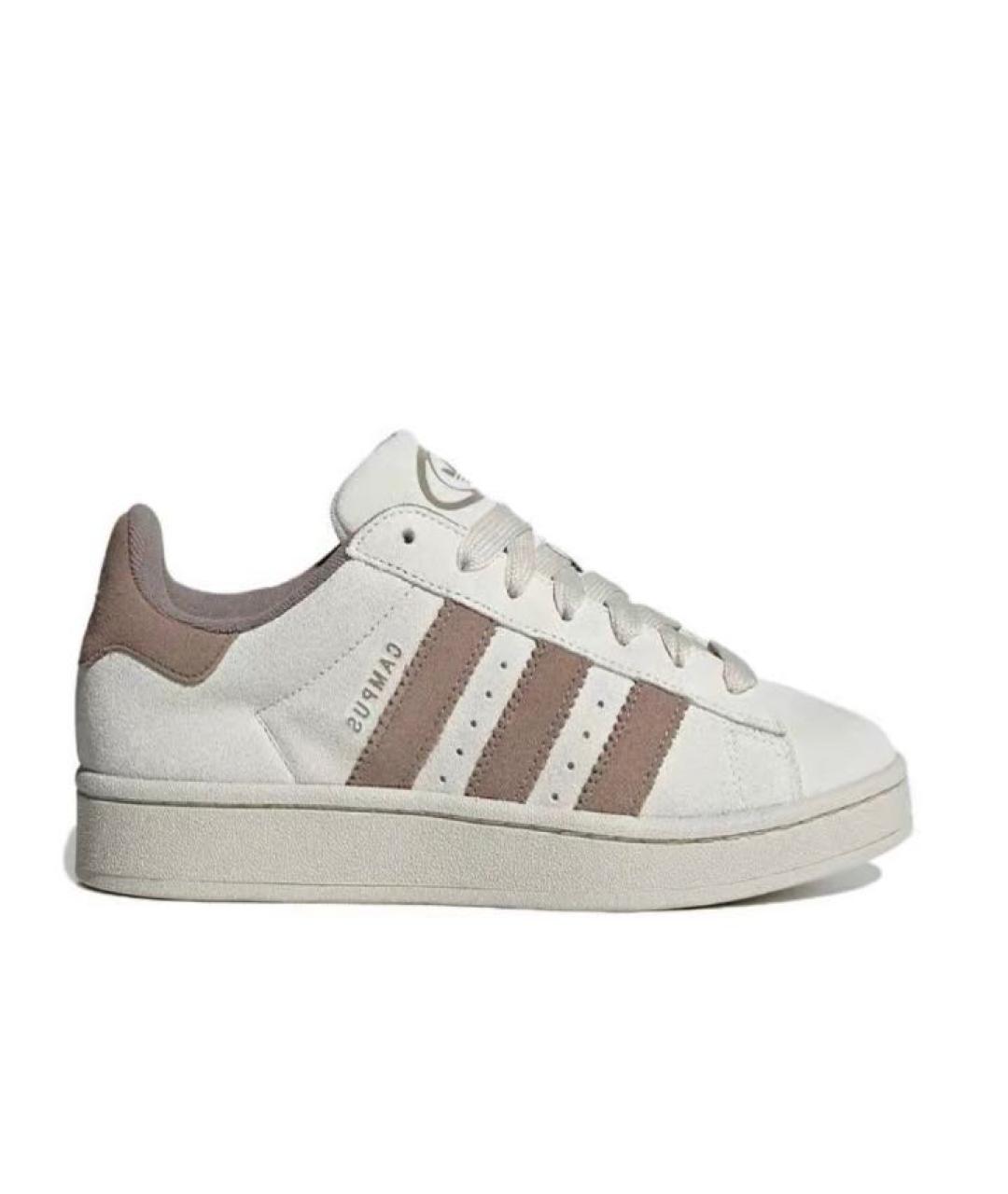 ADIDAS Бежевые замшевые кроссовки, фото 1