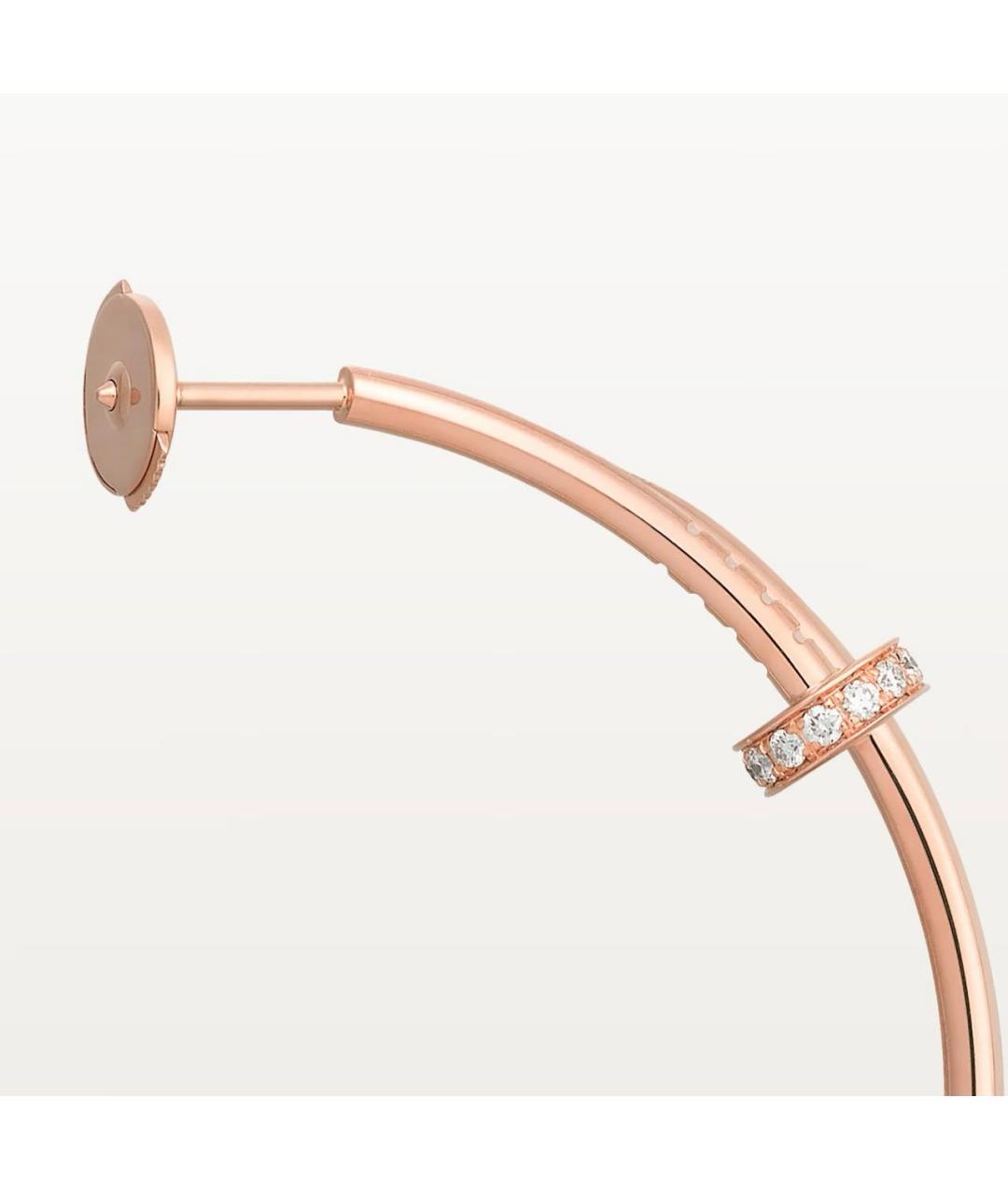 CARTIER Розовые серьги из розового золота, фото 4