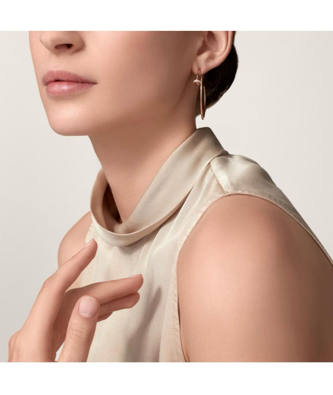 CARTIER Розовые серьги из розового золота, фото 2