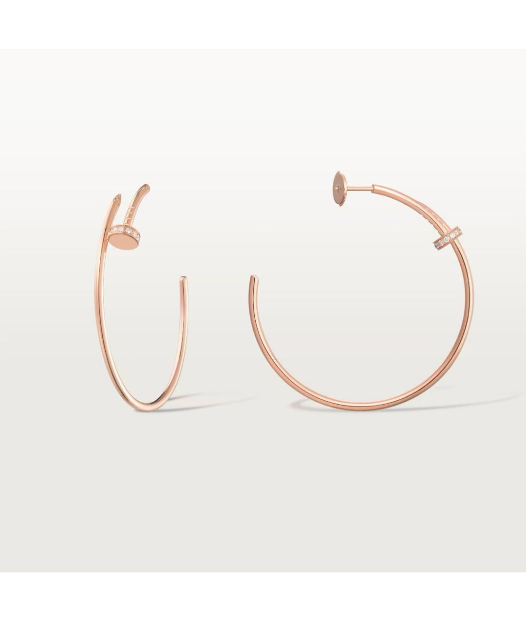 CARTIER Розовые серьги из розового золота, фото 5