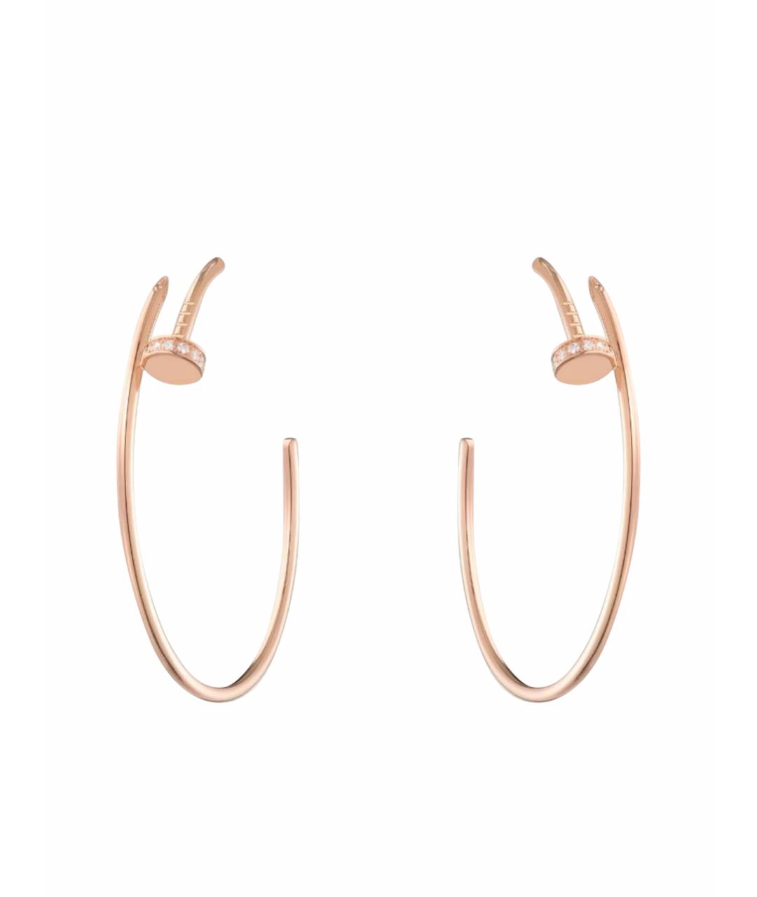 CARTIER Розовые серьги из розового золота, фото 1