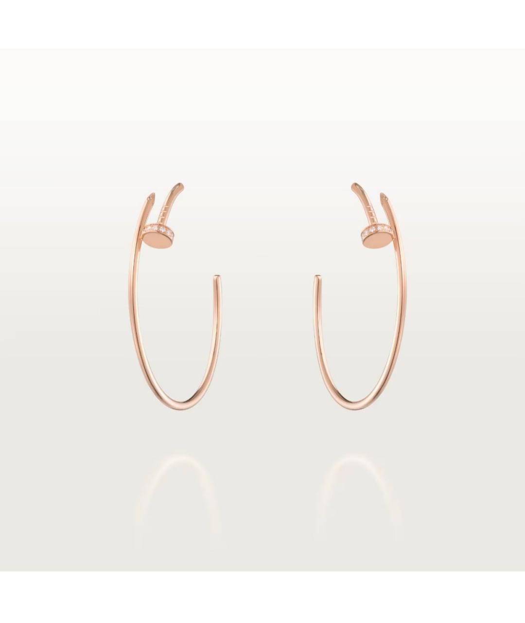 CARTIER Розовые серьги из розового золота, фото 8