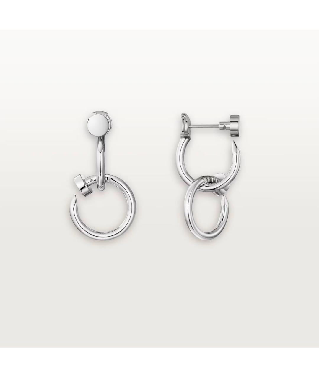 CARTIER Серебряные серьги из белого золота, фото 5