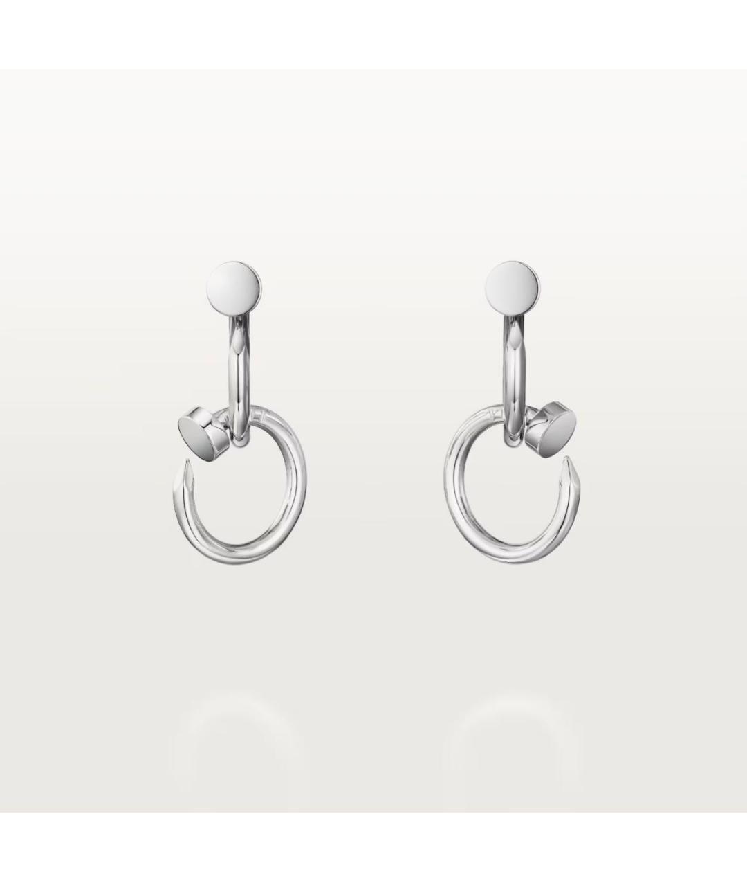 CARTIER Серебряные серьги из белого золота, фото 7