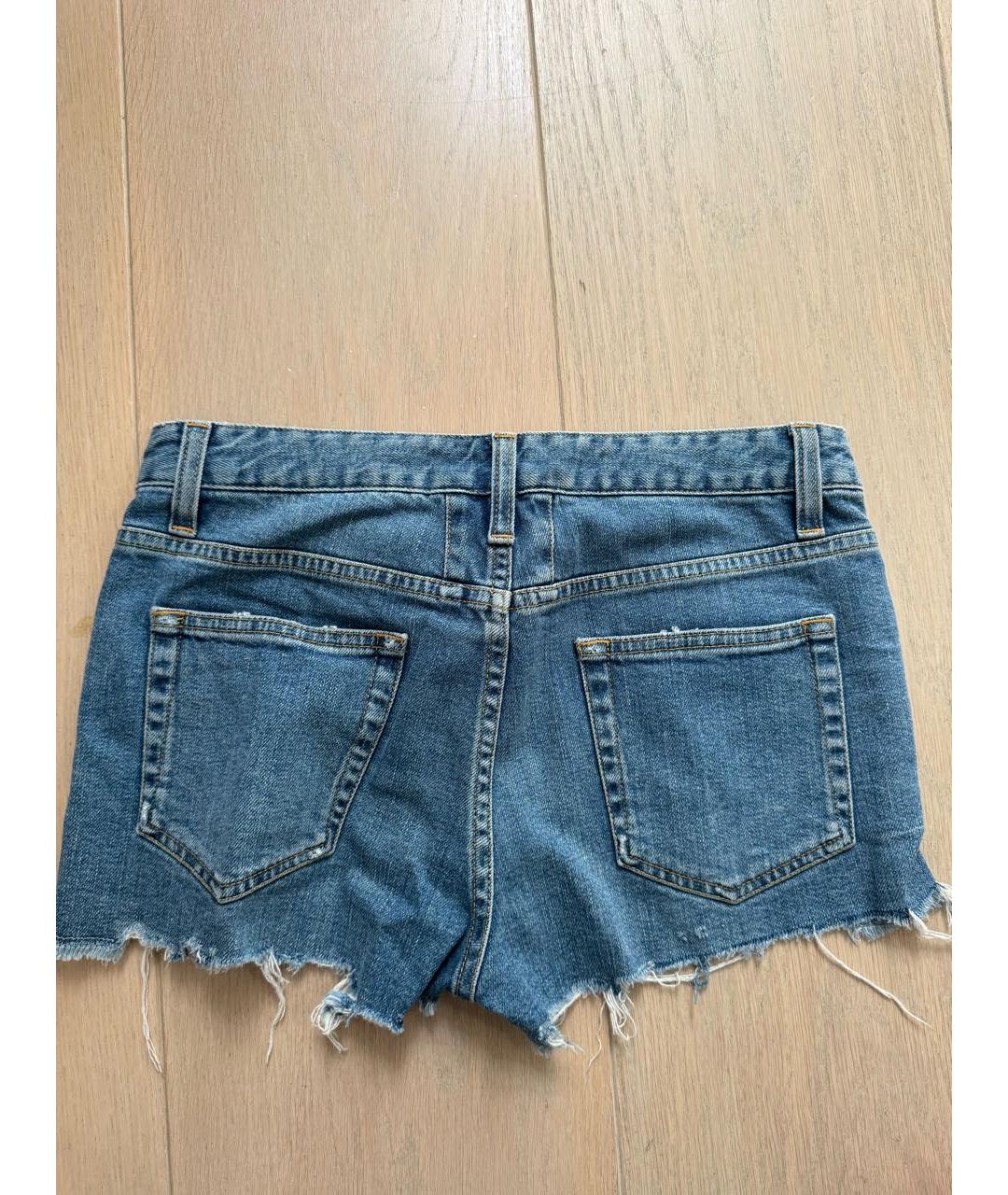 SAINT LAURENT Синие деним шорты, фото 2