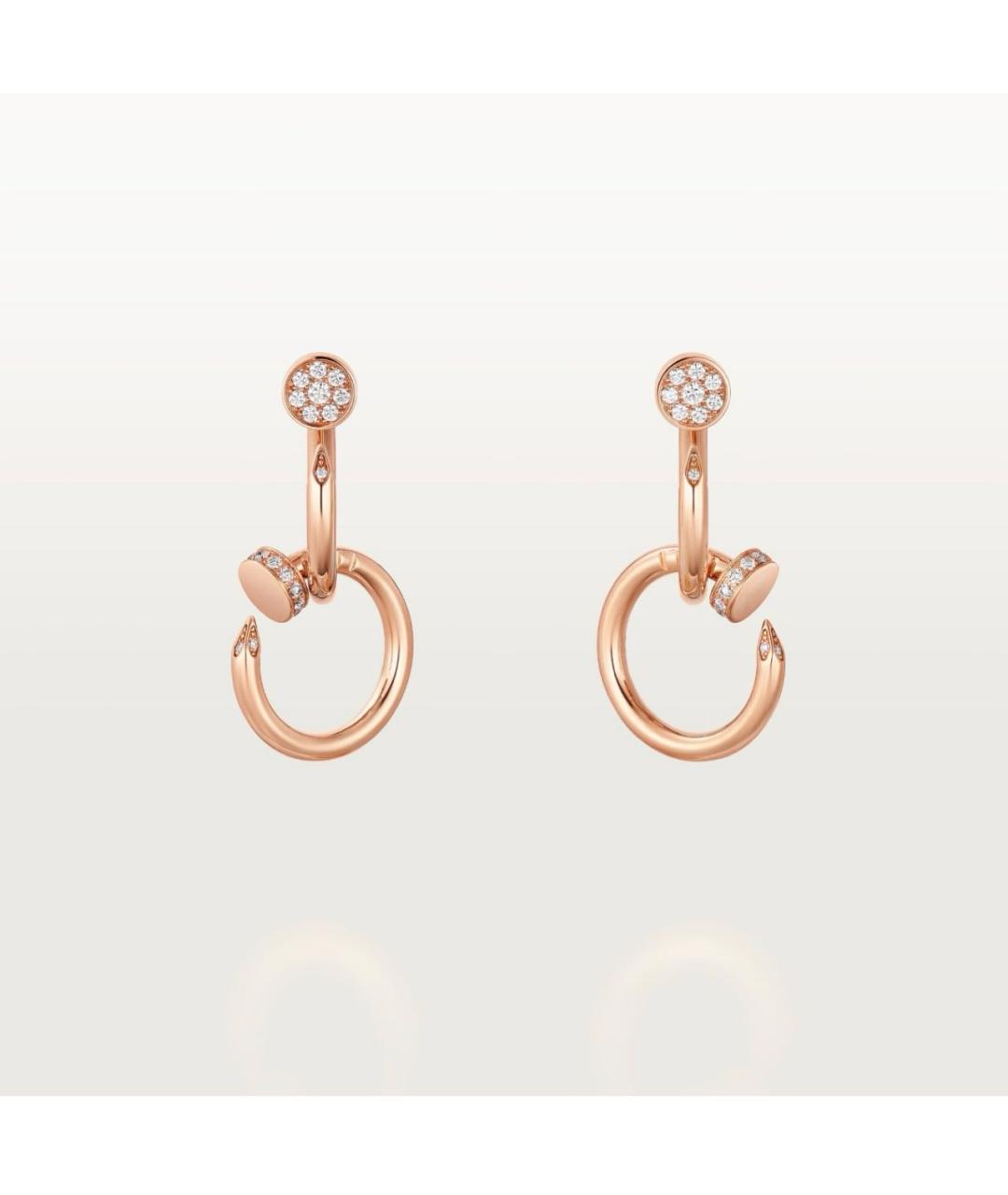 CARTIER Розовые серьги из розового золота, фото 7