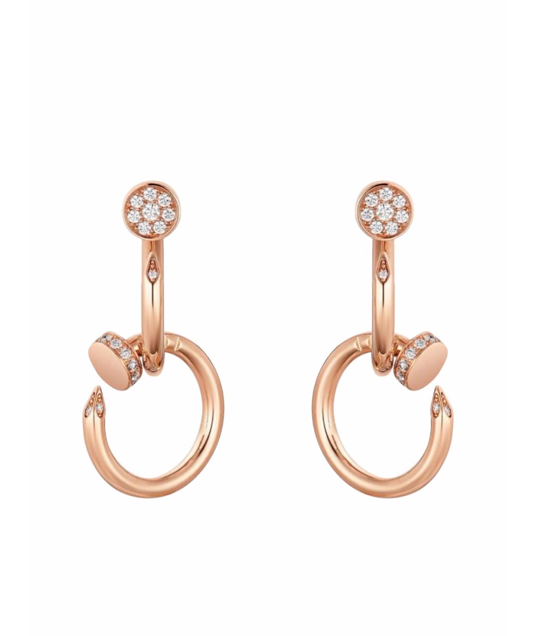 CARTIER Розовые серьги из розового золота, фото 1