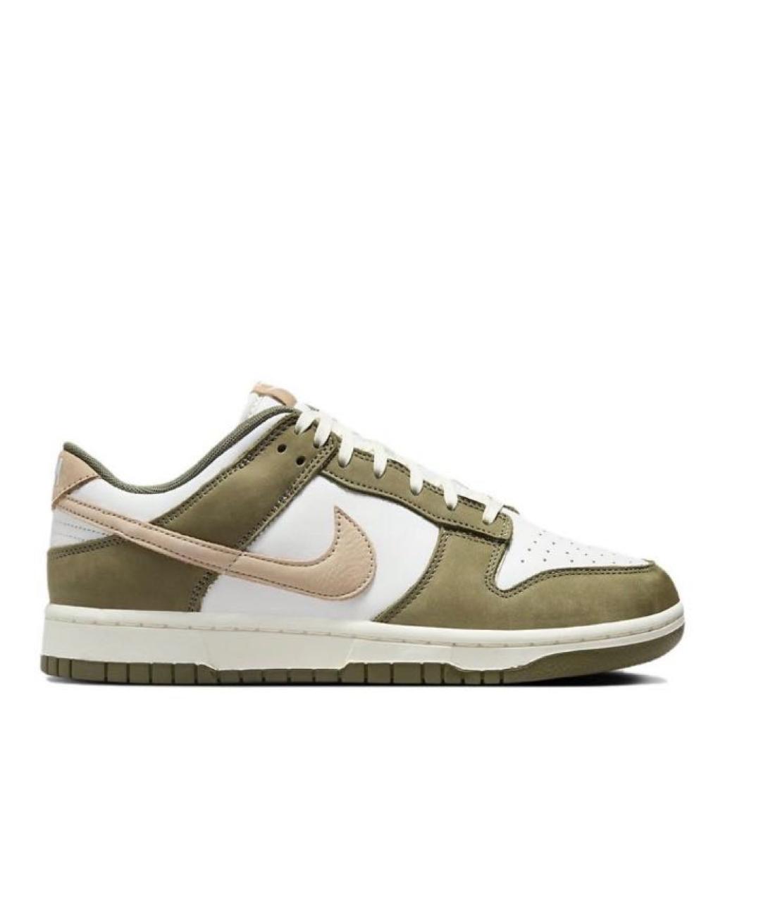 NIKE Хаки замшевые низкие кроссовки / кеды, фото 2
