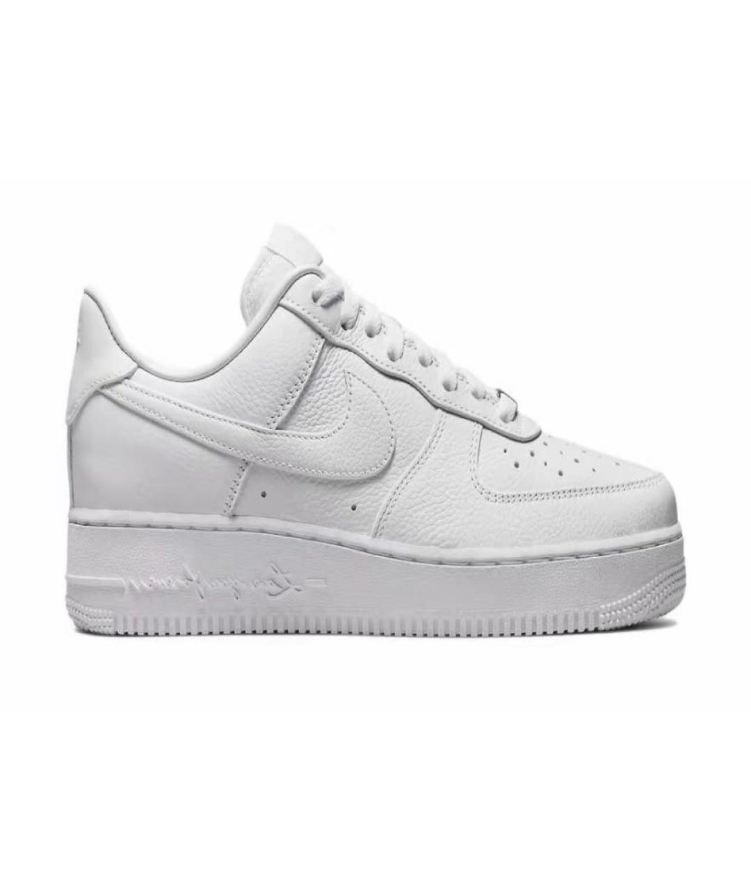 NIKE Белые кожаные низкие кроссовки / кеды, фото 2