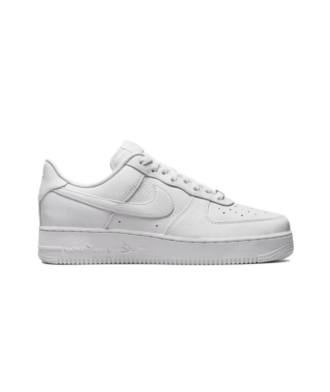 NIKE Белые кожаные низкие кроссовки / кеды, фото 1