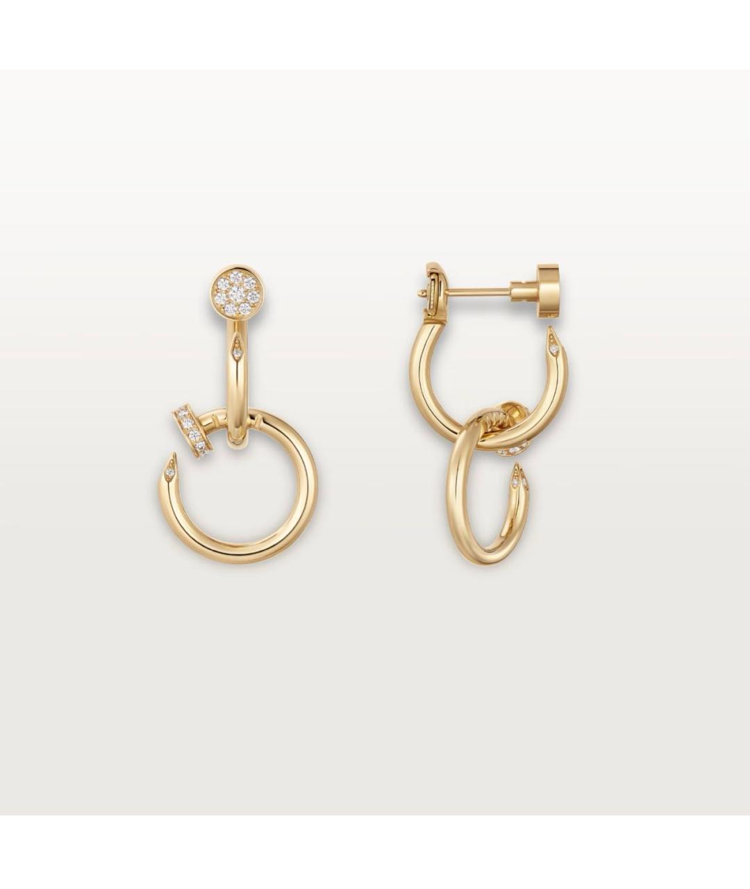 CARTIER Золотые серьги из желтого золота, фото 4