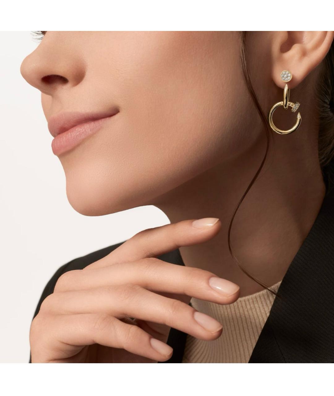 CARTIER Золотые серьги из желтого золота, фото 2
