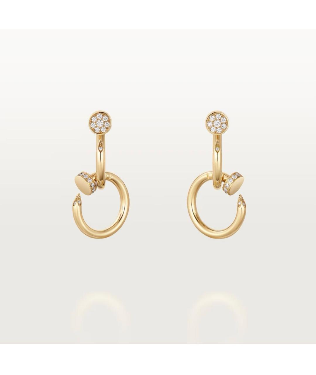CARTIER Золотые серьги из желтого золота, фото 7