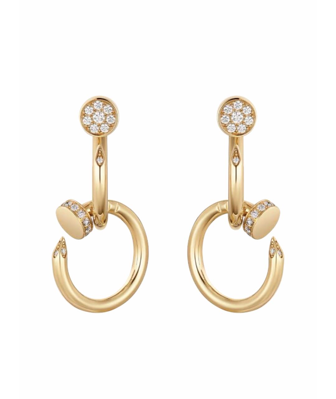 CARTIER Золотые серьги из желтого золота, фото 1