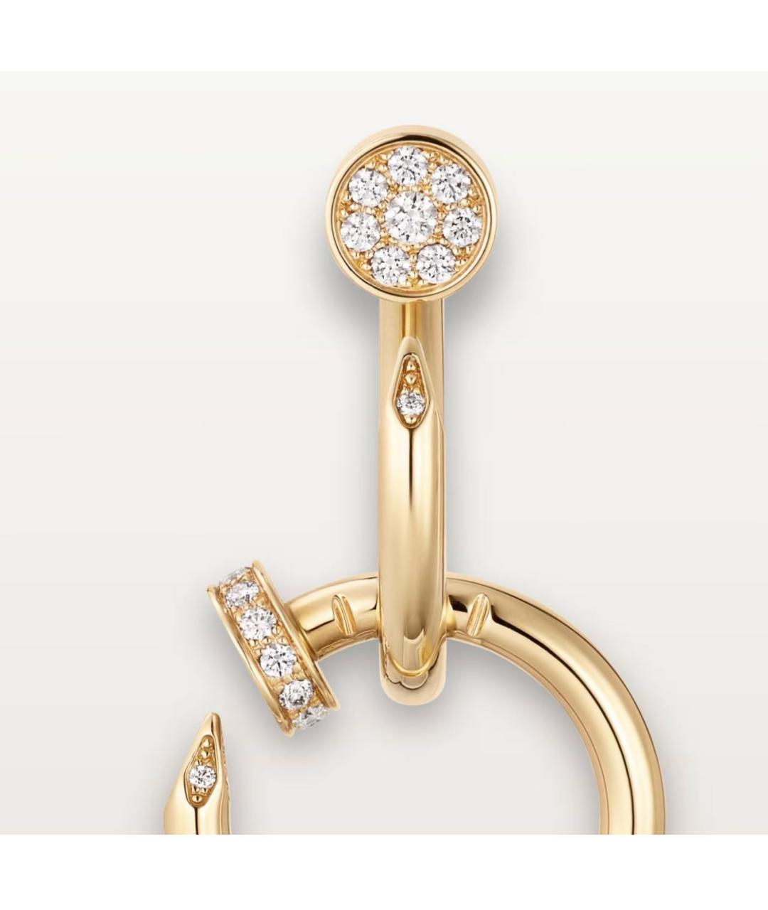 CARTIER Золотые серьги из желтого золота, фото 5