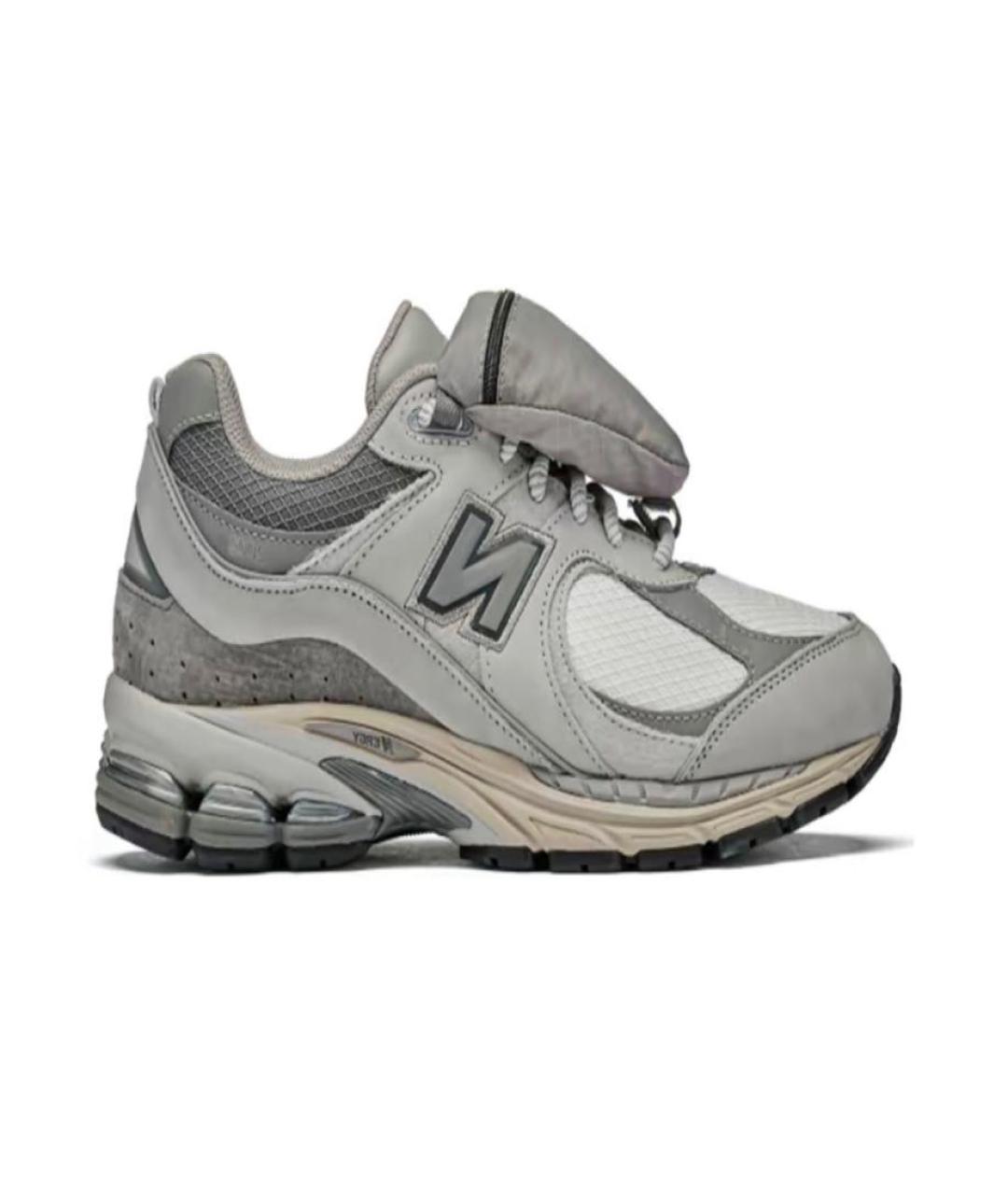 NEW BALANCE Антрацитовые замшевые низкие кроссовки / кеды, фото 2