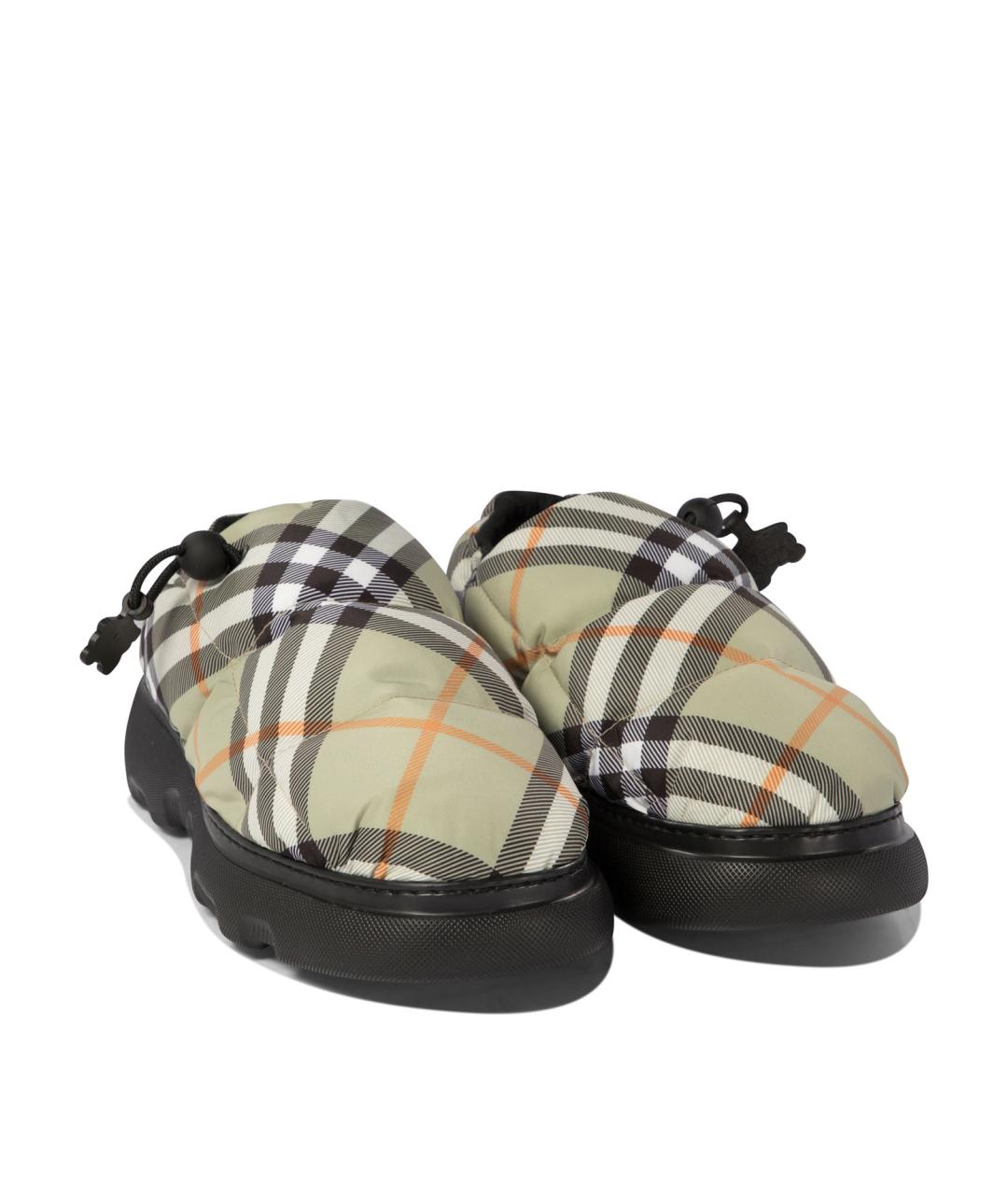 BURBERRY Зеленые синтетические слипоны, фото 2