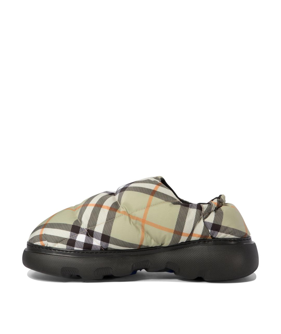 BURBERRY Зеленые синтетические слипоны, фото 3