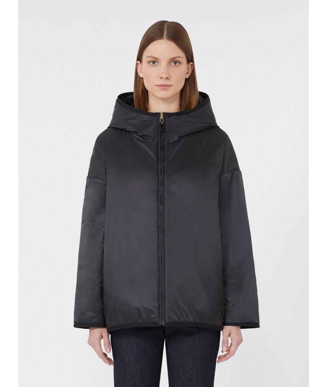 MAX MARA Черная полиэстеровая куртка, фото 3