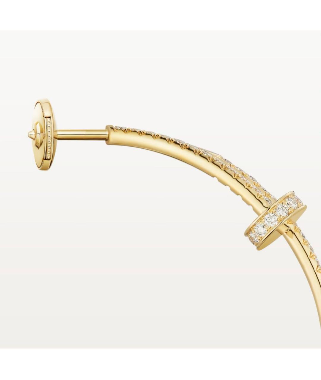 CARTIER Золотые серьги из желтого золота, фото 4