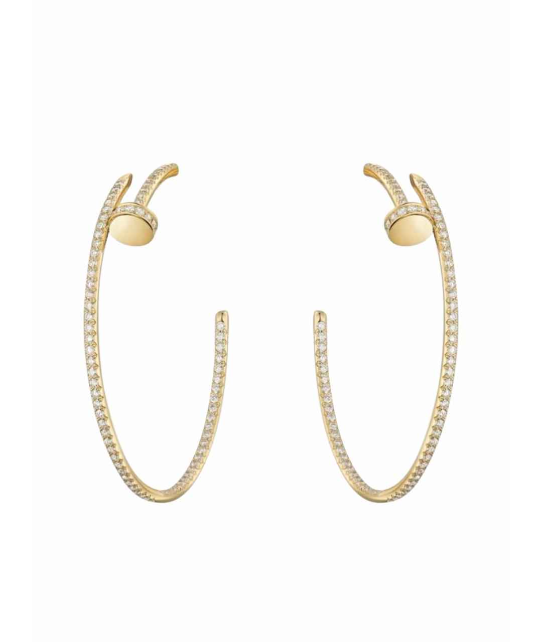 CARTIER Золотые серьги из желтого золота, фото 1
