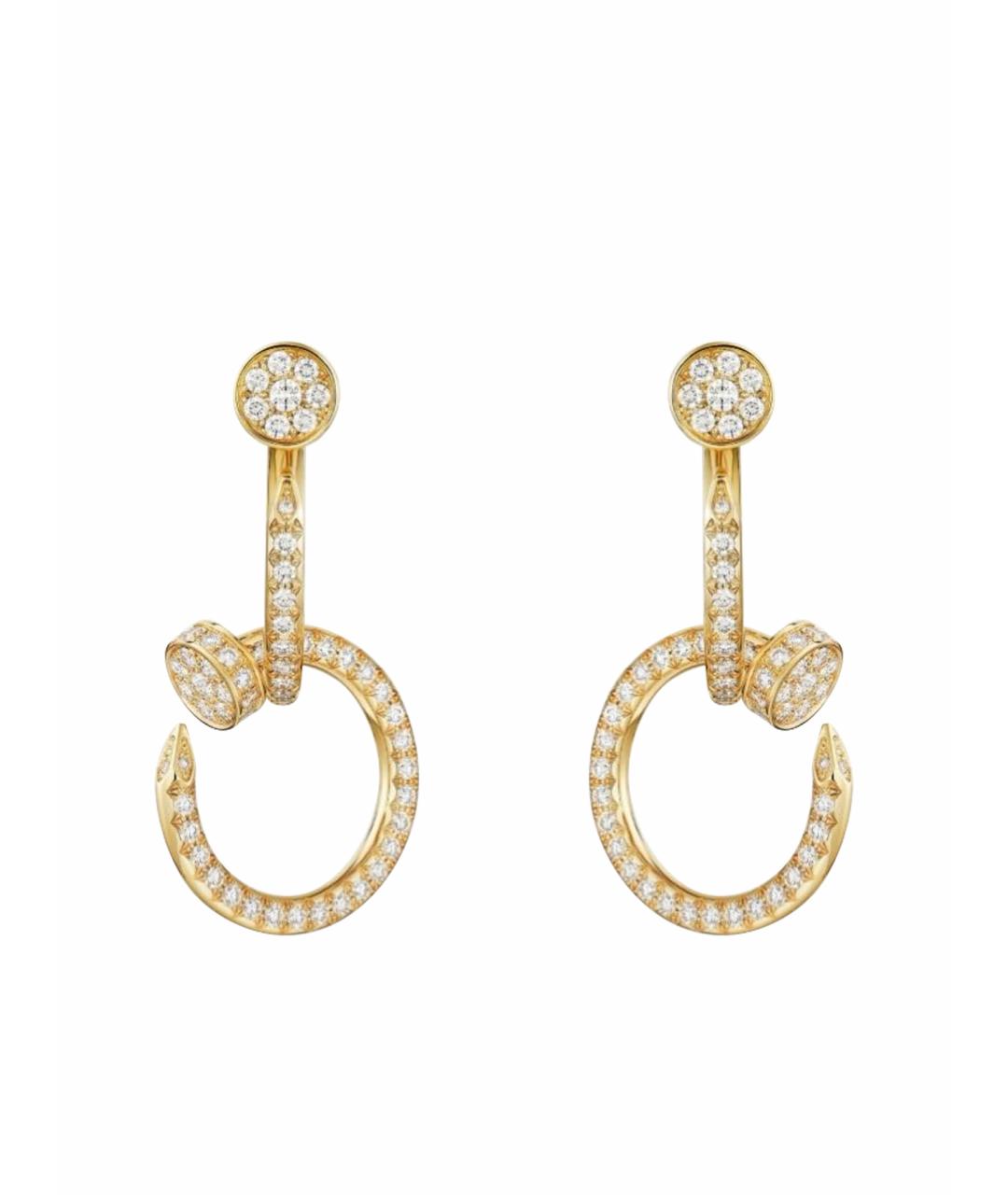 CARTIER Золотые серьги из желтого золота, фото 1