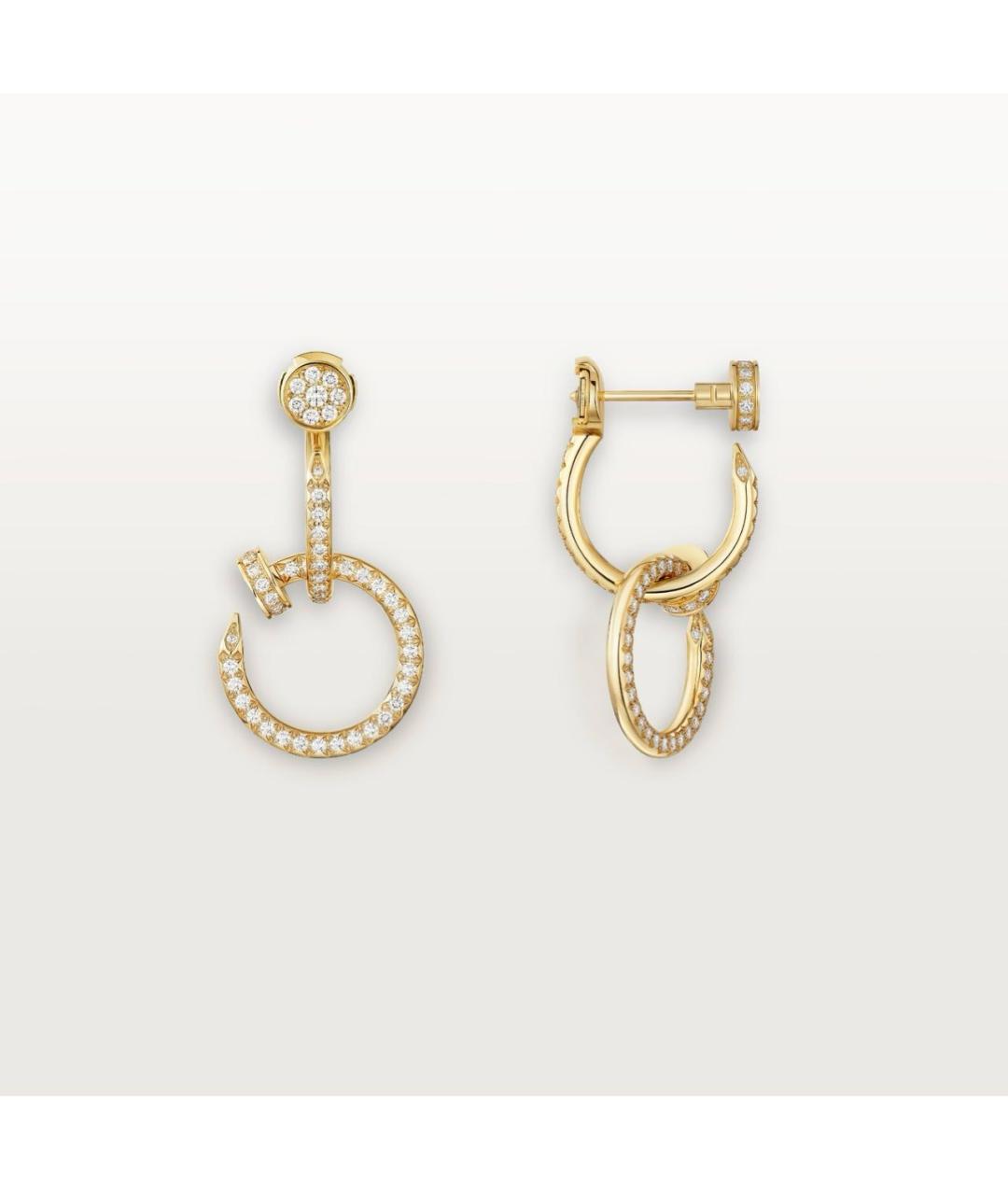 CARTIER Золотые серьги из желтого золота, фото 5