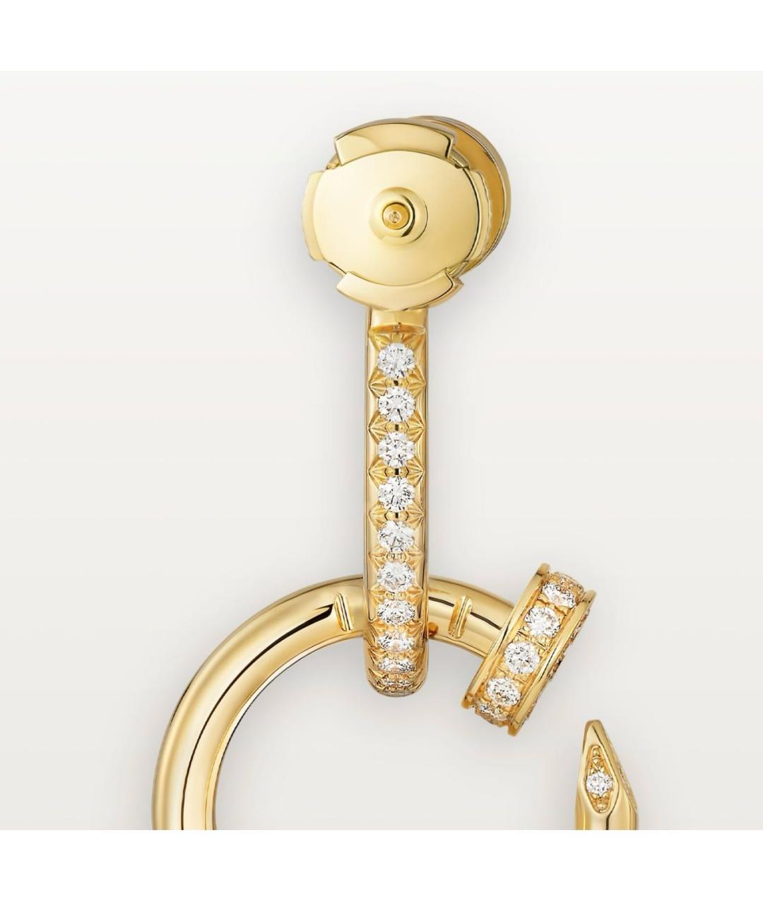 CARTIER Золотые серьги из желтого золота, фото 4