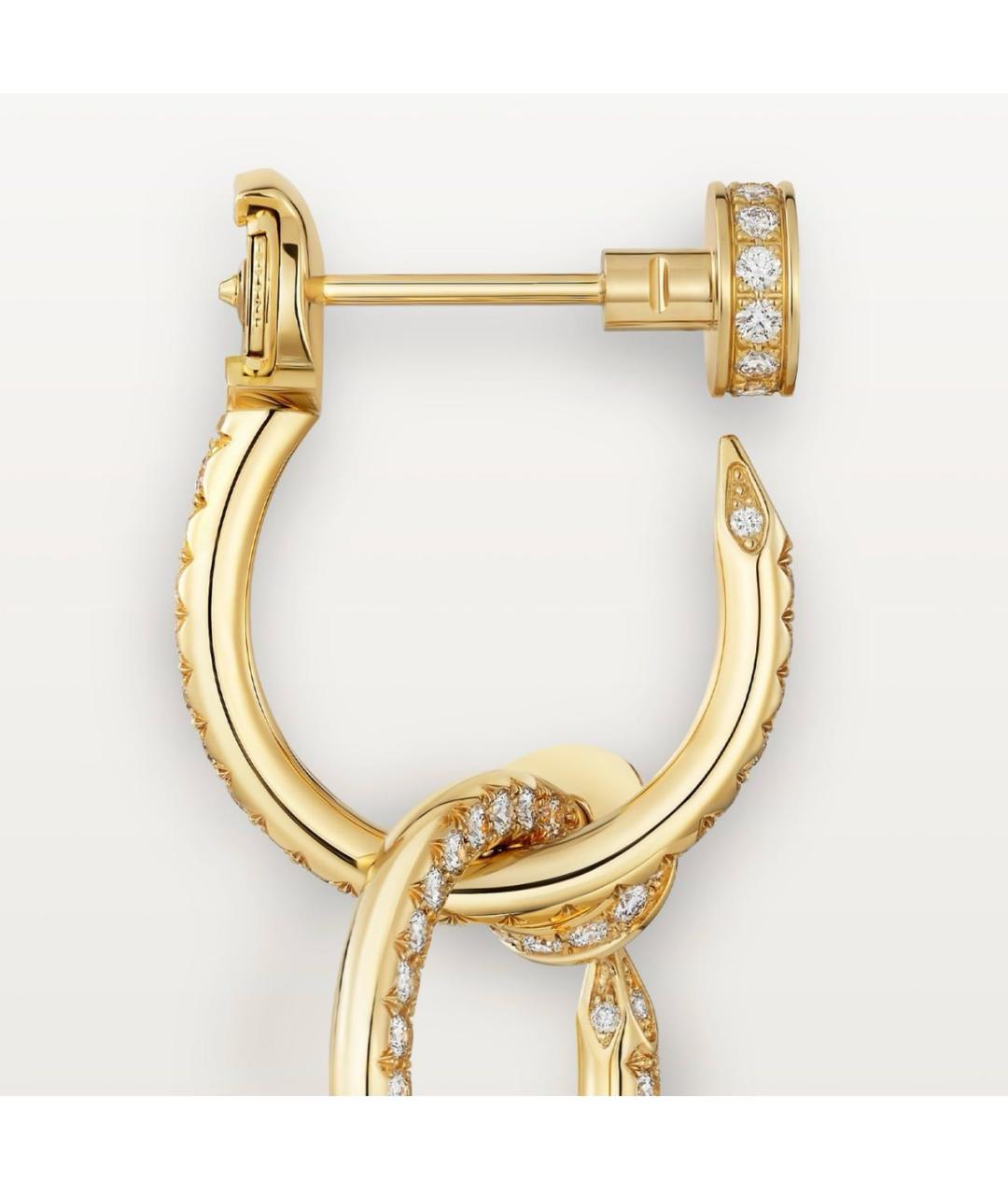 CARTIER Золотые серьги из желтого золота, фото 6
