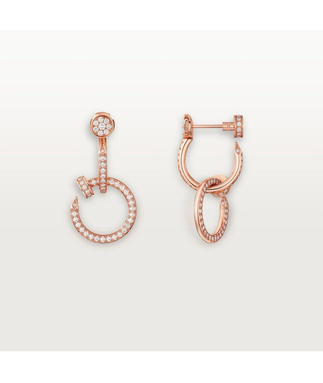 CARTIER Розовые серьги из розового золота, фото 5