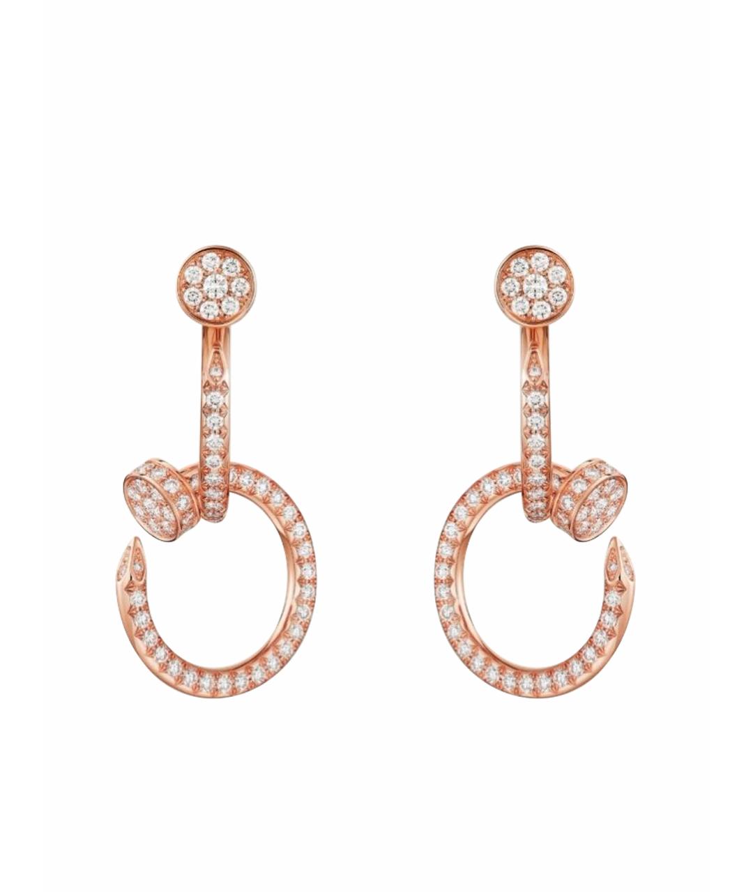 CARTIER Розовые серьги из розового золота, фото 1