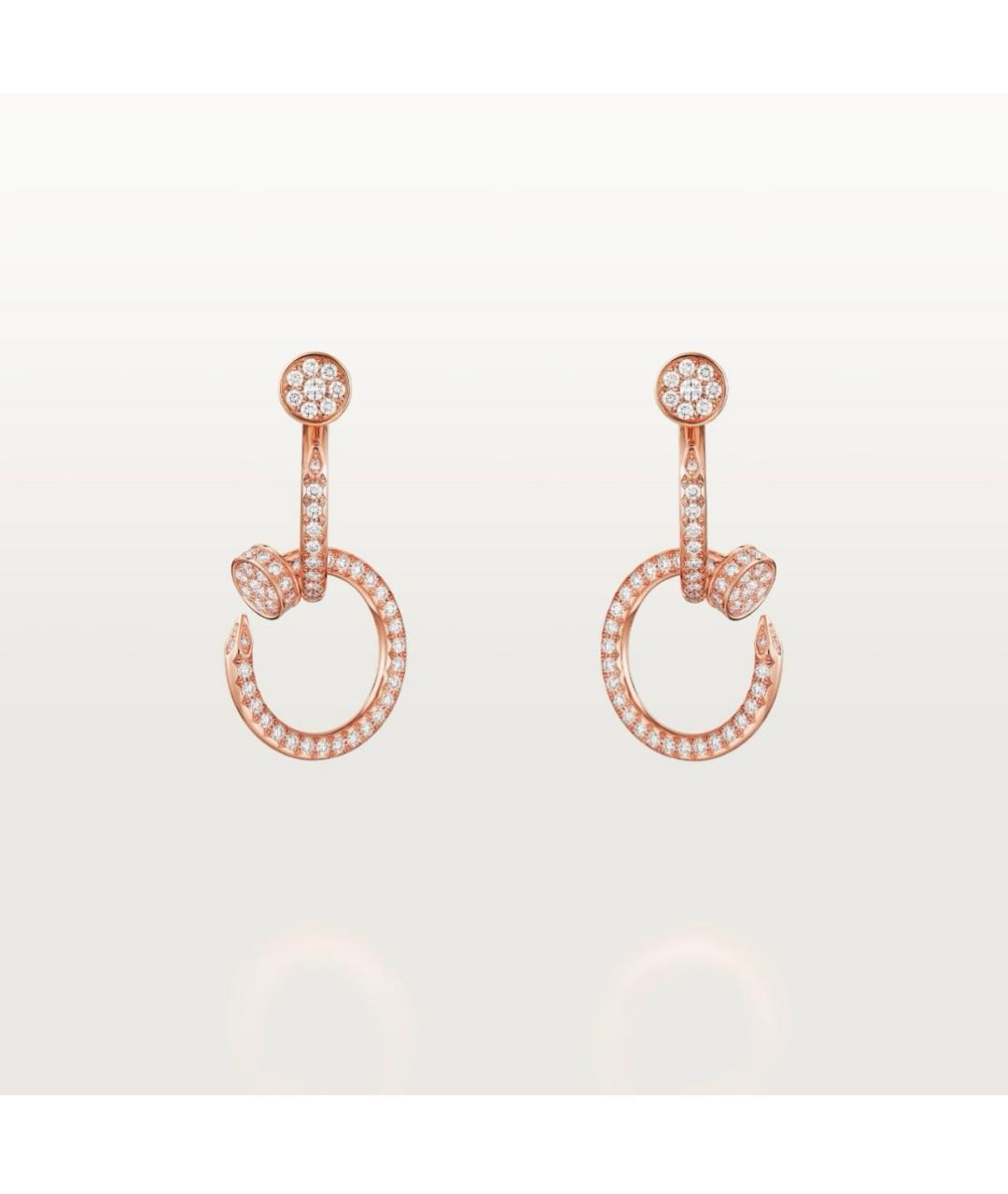 CARTIER Розовые серьги из розового золота, фото 8